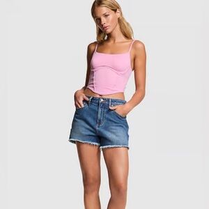 Victorias Secret Pink Cinched Micro Corset Top —Pink Size small 💕